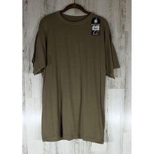 Rothco T-Shirt Size Large Coyote Brown Military Tactical Crew Neck 67847 NEW